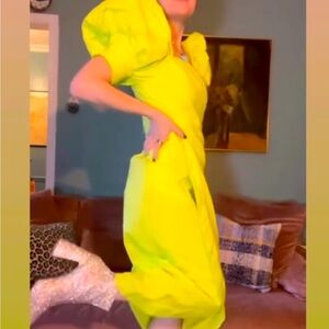 Highlighter Green Dress